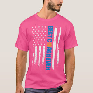 T-shirt Meilleur entraîneur de Waterpolo jamais drapeau am