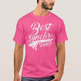 T-shirt Meilleur Entraîneur Synchro De Natation Synchronis