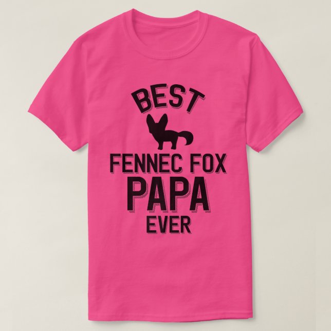 T-shirt Meilleur Fennec Fo Papa Ever Premium 330 (Design devant)