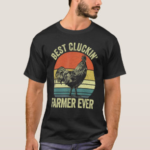 T-shirt Meilleur fermier qui claque jamais coq de poulet