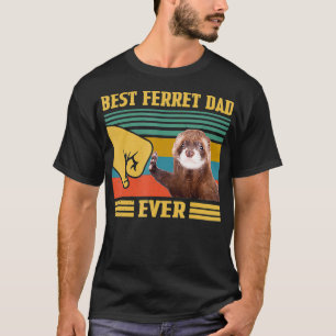 T-shirt Meilleur Ferret Papa Jamais Drôle Fête des pères N