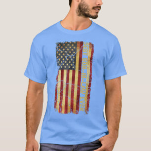 T-shirt Meilleur Fils En Droit Jamais Usa Vintage Flag Son
