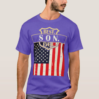 T-shirt Meilleur Fils Joyeux Père Parent Vacances D'Été