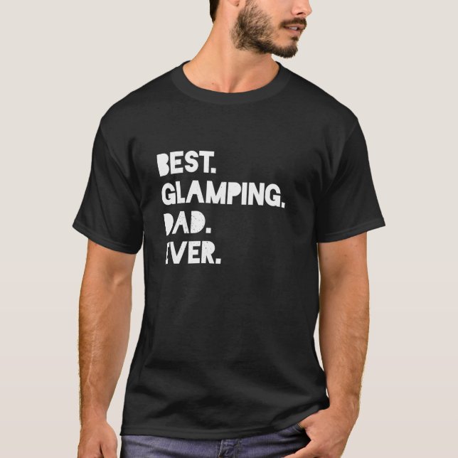 T-shirt Meilleur Flamping Papa Jamais Mens Drôle Camping (Devant)