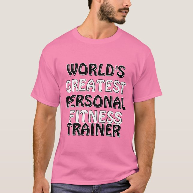 T-shirt Meilleur formateur de conditionnement physique per (Devant)