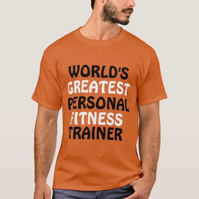 T-shirt Meilleur formateur de conditionnement physique per (Devant)