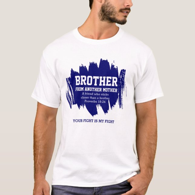 T-shirt Meilleur Frère d'ami d'une autre mère chrétienne (Devant)