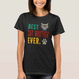 T-shirt Meilleur Frère de Chat Vintage pour Hommes Bump Fi