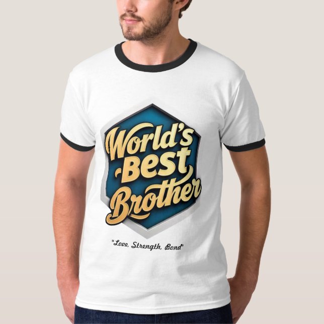 T-shirt "Meilleur Frère du monde" (Devant)