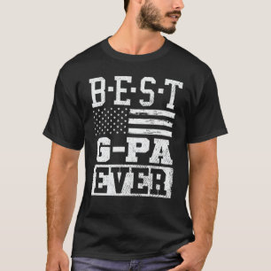 T-shirt Meilleur G-pa Ever Us Drapeau grand-père Fête des 
