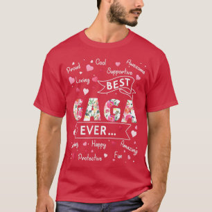 T-shirt Meilleur Gaga Jamais Drôle Première Fois Grand-Mèr