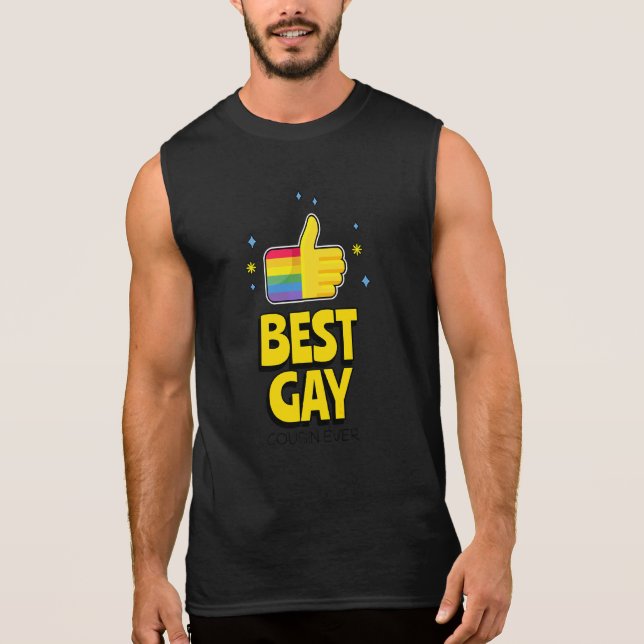 T-shirt Meilleur Gay Cousin Jamais Lgbt Pride Costume de f (Devant)