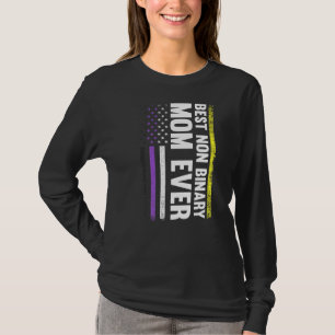 T-shirt Meilleur Gay pride Lgbt de maman non binaire