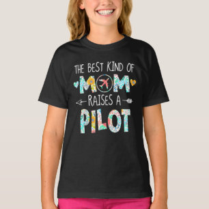 T-shirt Meilleur Genre De Maman Lever Pilote Meilleur Cade