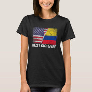 T-shirt Meilleur Gigi Ever Fête des Mères Colombie Drapeau