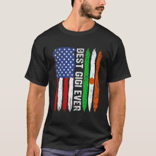 T-shirt Meilleur Gigi Ever Fête des Mères Niger Us Drapeau