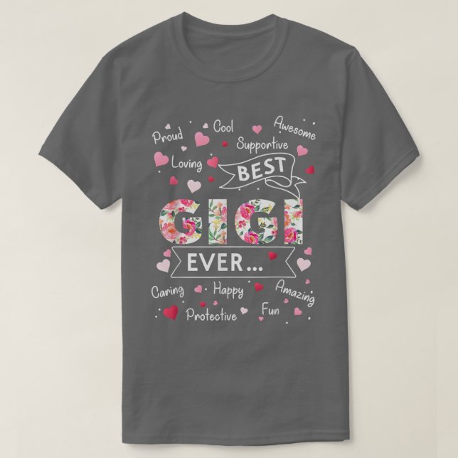 T-shirt Meilleur Gigi Jamais Drôle Première Mère Grand-Mèr (Design devant)
