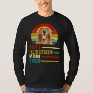 T-shirt Meilleur Golden Retriever Maman jamais Retro