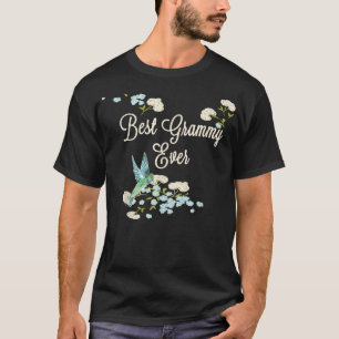 T-shirt Meilleur Grammy Ever Colibri Floral T Mère des