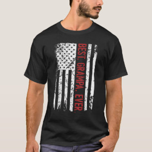 T-shirt Meilleur Grampa jamais nous drapeau américain Père