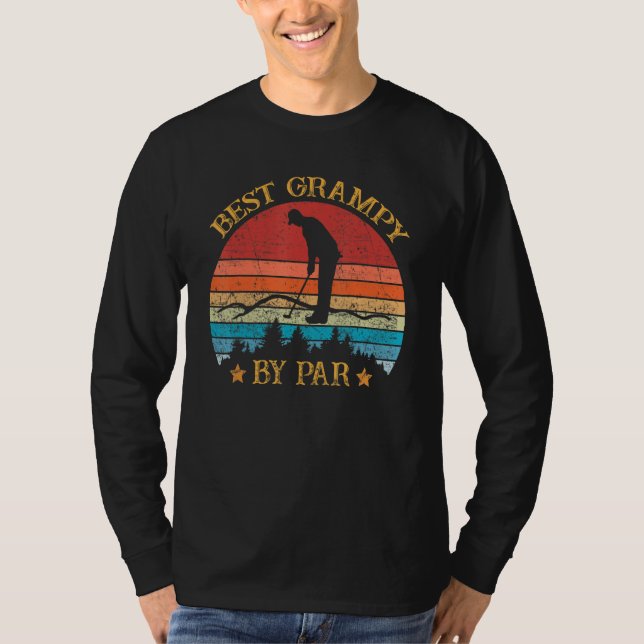 T-shirt Meilleur Grampy By Par Fête des pères Golf Golf (Devant)