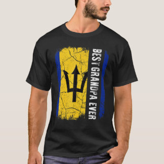 T-shirt Meilleur grand-père barbadien Jamais Barbade Drape