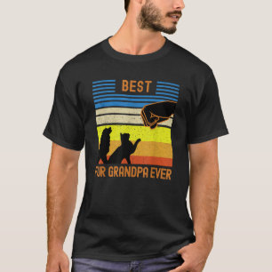 T-shirt Meilleur Grand-Père De Fourrure Jamais Drôle Chien