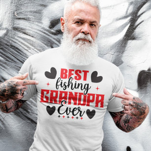 T-shirt Meilleur Grand-père de pêche Jour des pères Pêcheu