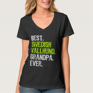 T-shirt Meilleur Grand-Père de Vallhund Suédois Chien