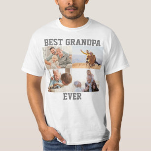 T-shirt Meilleur Grand-Père Ever 4 Collage de photos Créez