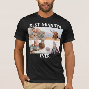 T-shirt Meilleur Grand-Père Ever 4 Collage de photos Créez
