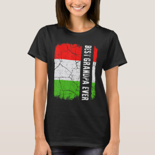 T-shirt Meilleur grand-père hongrois jamais Hongrie Drapea