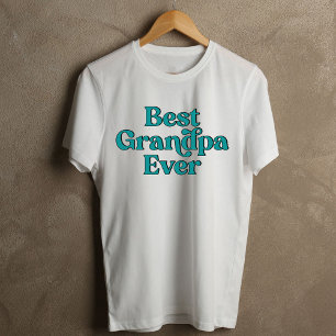 T-shirt Meilleur Grand-Père Jamais Citation Rétro Blanche