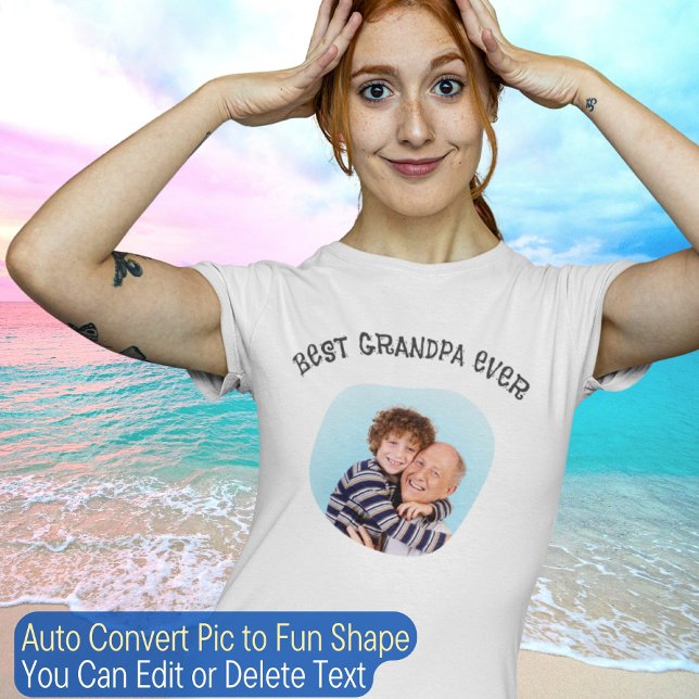 T-shirt Meilleur grand-père jamais créer votre propre text (Créateur téléchargé)