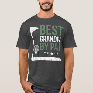 T-shirt Meilleur Grand-Père Par Par Par Golf Aîné Père Day