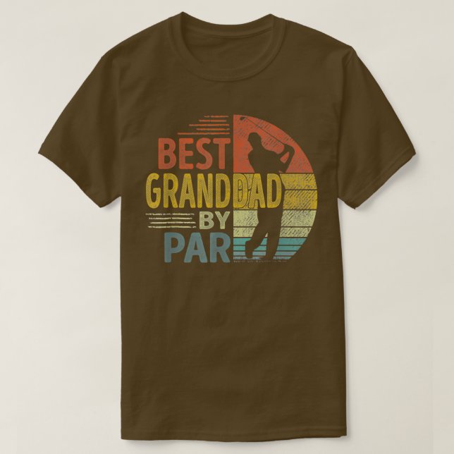 T-shirt Meilleur grand-père Par Par Père39s Jour Golf Cade (Design devant)