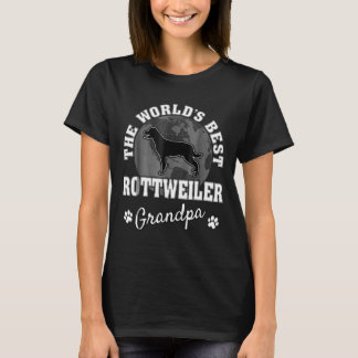 T-shirt Meilleur grand-père Rottweiler du monde