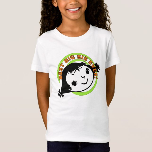 T-Shirt Meilleur Grand Sis Rétro (Devant)