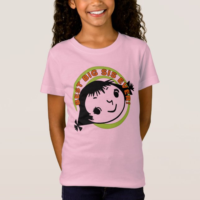 T-Shirt Meilleur Grand Sis Rétro (Devant)
