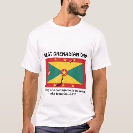 T-shirt MEILLEUR GRENADIEN DAD Fort Courageux Personnalisé