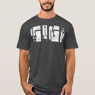 T-shirt Meilleur Guitariste Guitariste Guitare Gigi Ever E