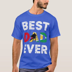 T-shirt Meilleur Guyane Papa Jamais Guyana Papa Fête des p