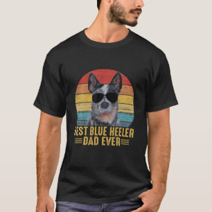 T-shirt Meilleur Heeler Bleu Papa Jamais Drôle Pour Careta
