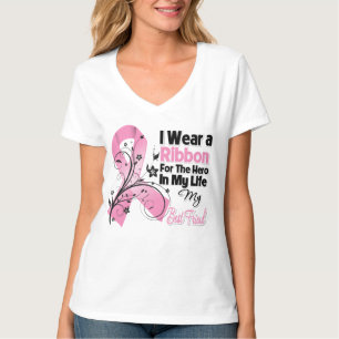 T-shirt Meilleur Héros d'ami dans ma vie Cancer du sein