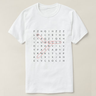 T-shirt Meilleur Homme Amusant Mot Mariage Recherche Bache