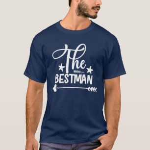 T-shirt Meilleur Homme Mariage Flèche Mignonne Fiançailles