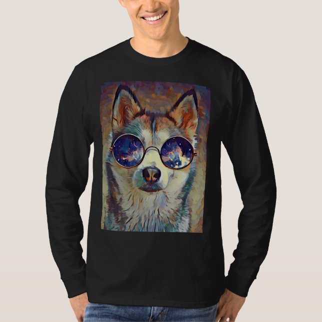 T-shirt Meilleur Husky Maman Papa Husky (Devant)