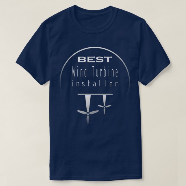 T-shirt meilleur installateur énergie renouvelable énergie (Design devant)