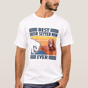 T-shirt Meilleur Irlandais Maman Ever Funny Dog Maman Moth