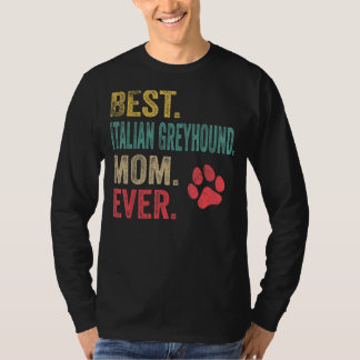 T-shirt Meilleur italien Greyhound Maman jamais Vintage Mè